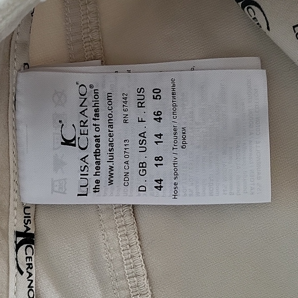 NWT! Luisa Cerano Skinny Velvet Pants - Picture 10 of 11
